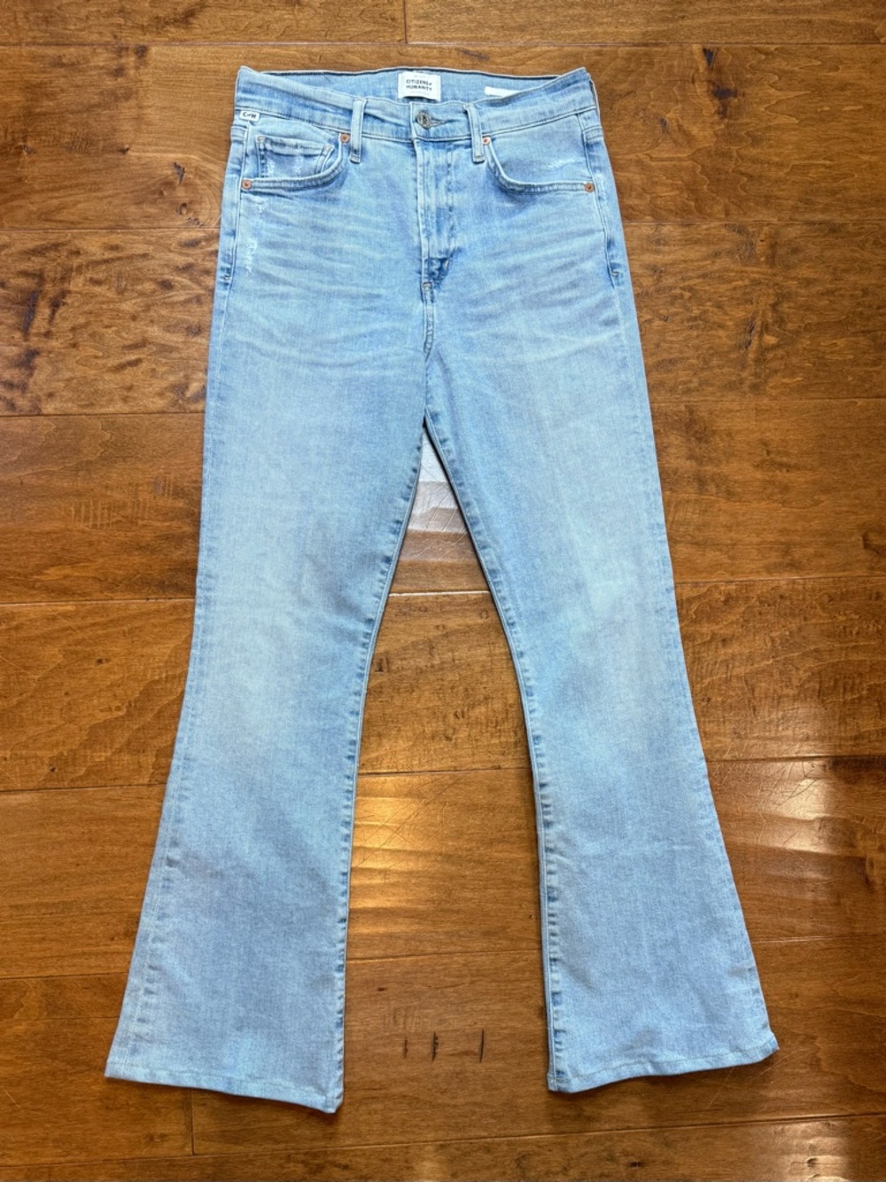 Citizens of Humanity Lilah High Rise Flare Jeans 26 Light Wash